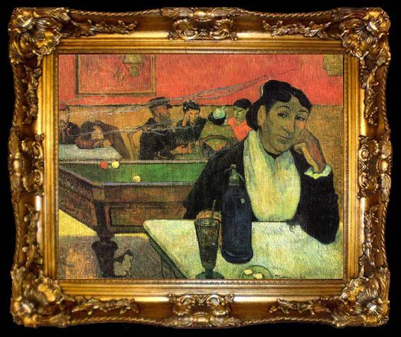framed  Paul Gauguin Night Cafe at Arles, ta009-2